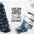 Love God Drink Coffee Read Books For Book Lovers Youth Long Sleeve Tee