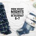 How Many Nights A Week Should You Be Reading 6-7 Book Lover Premium Tri-Blend Youth Long Sleeve Tee How Many Nights A Week Should You Be Reading 6-7 Book Lover Premium Tri-Blend Youth Long Sleeve Tee