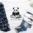Panda Reading Chapter Books Youth Long Sleeve Tee Panda Reading Chapter Books Youth Long Sleeve Tee