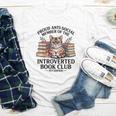Proud Introverted Book Club Anti Social Reader Pet Cat Youth Long Sleeve Tee