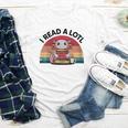 I Read Alotl Axolotl Retro Reading Books Lover Vintage Youth Long Sleeve Tee I Read Alotl Axolotl Retro Reading Books Lover Vintage Youth Long Sleeve Tee