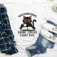 Read Banned Books Drink Coffee Fight Evil Retro Cat Youth Long Sleeve Tee Read Banned Books Drink Coffee Fight Evil Retro Cat Youth Long Sleeve Tee