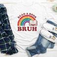 Read A Book Bruh Rainbow Vintage Reading Library Student Youth Long Sleeve Tee Read A Book Bruh Rainbow Vintage Reading Library Student Youth Long Sleeve Tee