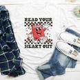 Read Your Heart Out Teacher Valentines Book Lover Youth Long Sleeve Tee