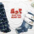 Read Your Heart Out Valentine Teacher Bookworm Lover Youth Long Sleeve Tee