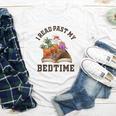 I Read Past My Bedtime Reading Dinosaur Book Lover Youth Long Sleeve Tee