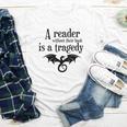 A Reader Without Their Book Is A Tragedy Dragon Rider Youth Long Sleeve Tee