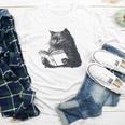 Reading Cat Cat Book Lover Youth Long Sleeve Tee