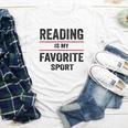 Reading Is My Favorite Sport Book Lover Quote Youth Long Sleeve Tee