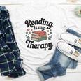 Reading Is My Therapy Book Lover Bookworm Youth Long Sleeve Tee