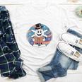 Reading Is Snow Much Fun Snowflake Top Hat Book Fan Winter Youth Long Sleeve Tee