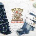 Reading Squad Book Lover Bookish Floral Readers Make Leaders Youth Long Sleeve Tee