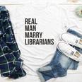 Real Men Marry Librarians – Book Lover Husband Youth Long Sleeve Tee