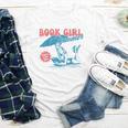 Retro Book Girl Summer Beach Vacation For Book Lover Youth Long Sleeve Tee Retro Book Girl Summer Beach Vacation For Book Lover Youth Long Sleeve Tee