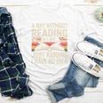 Retro A Day Without Reading Is Like Just Kidding Book Lover Youth Long Sleeve Tee