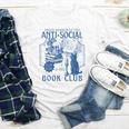 Sarcastic Anti Social Book Club Cat Skull Book Lover Youth Long Sleeve Tee Sarcastic Anti Social Book Club Cat Skull Book Lover Youth Long Sleeve Tee