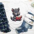 Scottish Terrier Reading a Book Dog Youth Long Sleeve Tee Scottish Terrier Reading a Book Dog Youth Long Sleeve Tee
