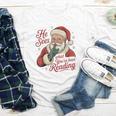 He Sees What You'Ve Been Reading Bookish Christmas Humor Youth Long Sleeve Tee He Sees What You'Ve Been Reading Bookish Christmas Humor Youth Long Sleeve Tee