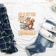 Squirrel Animal Life Is Better With Books And a Youth Long Sleeve Tee