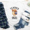 Teacher Snail With Glasses On Books Cute Pre-K Kindergarten Youth Long Sleeve Tee