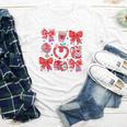 Valentine Teacher Coquette Bow Pencil Heart Book Girl Women Youth Long Sleeve Tee