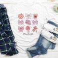 Valentine Teacher Cute Bows Apple Globe Pencil Books Art Youth Long Sleeve Tee Valentine Teacher Cute Bows Apple Globe Pencil Books Art Youth Long Sleeve Tee