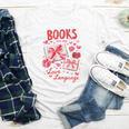 Valentines Book Lover Romance Books Are My Love Language Youth Long Sleeve Tee Valentines Book Lover Romance Books Are My Love Language Youth Long Sleeve Tee