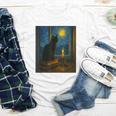 Van Gogh Starry Night Art Cat And Book Lovers Youth Long Sleeve Tee Van Gogh Starry Night Art Cat And Book Lovers Youth Long Sleeve Tee