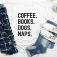 Vintage Coffee Books Dogs Naps Retro Youth Long Sleeve Tee