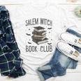 Vintage Salem Book Club Cat Bookish Spooky Halloween Youth Long Sleeve Tee