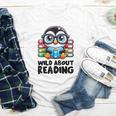 Wild About Reading Book Lover Penguin Youth Long Sleeve Tee