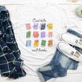 Women Cool Kids Read Books Teacher Back To School Librarian Youth Long Sleeve Tee