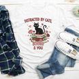 Women's Cat Books Romantic Floral Aesthetic Book Lover Cat Owner Youth Long Sleeve Tee Women's Cat Books Romantic Floral Aesthetic Book Lover Cat Owner Youth Long Sleeve Tee
