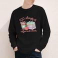 100 Days Of Coffee And Chaos Coquette Bow Book Apple Youth Long Sleeve Tee