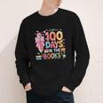 100th Day Of School Teacher Floral 100 Days In The Books Youth Long Sleeve Tee
