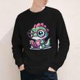 Adorable Book Lover Basilisk With Reading Glasses Cute Youth Long Sleeve Tee Adorable Book Lover Basilisk With Reading Glasses Cute Youth Long Sleeve Tee