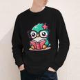 Adorable Book Lover Humming Bird With Reading Glasses Cute Youth Long Sleeve Tee