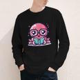 Adorable Book Lover Octopus With Reading Glasses Cute Youth Long Sleeve Tee Adorable Book Lover Octopus With Reading Glasses Cute Youth Long Sleeve Tee
