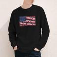 America US Flag Books Library Reading For Book Lover Reader Youth Long Sleeve Tee