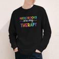 Audiobooks Are My Therapy Book Lover Audiobook Women Youth Long Sleeve Tee Audiobooks Are My Therapy Book Lover Audiobook Women Youth Long Sleeve Tee