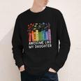 Awesome Like My Daughter Books Floral Proud Mom Women Youth Long Sleeve Tee Awesome Like My Daughter Books Floral Proud Mom Women Youth Long Sleeve Tee