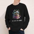 Im With The Banned Book Readers Librarians Read Banned Books Youth Long Sleeve Tee