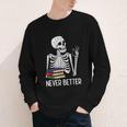Never Better Skeleton Read Reading Book Librarian Men Women Youth Long Sleeve Tee Never Better Skeleton Read Reading Book Librarian Men Women Youth Long Sleeve Tee