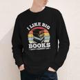 I LIKE BIG BOOKS AND I CANNOT LIE Book Lover Print Youth Long Sleeve Tee