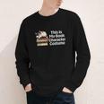 This Is My Book Character Costume Cat Men Women Kids Reading Youth Long Sleeve Tee