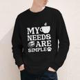 Book Coffee Dog Book My Needs Are Simple Men Women Kids Youth Long Sleeve Tee Book Coffee Dog Book My Needs Are Simple Men Women Kids Youth Long Sleeve Tee