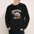 Book Dinosaur T-Rex Bookworm Dino Book Reading Youth Long Sleeve Tee