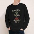 Book Dragon Fantasy Reader Cozy Reading Book Lover Dragon Youth Long Sleeve Tee