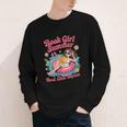 Book Girl Summer Beach Vacation Book Lover Youth Long Sleeve Tee