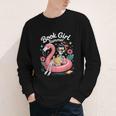 Book Girl Summer Skeleton Reading Books Lovers Beach Youth Long Sleeve Tee Book Girl Summer Skeleton Reading Books Lovers Beach Youth Long Sleeve Tee